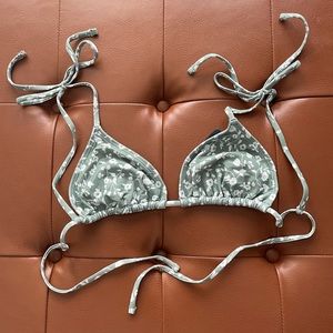 White & Sage Floral Bikini Top, Abercrombie & Fitch